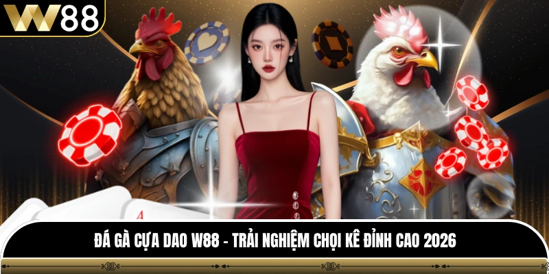 Đá Gà Cựa Dao W88 - Trải Nghiệm Chọi Kê Đỉnh Cao 2026